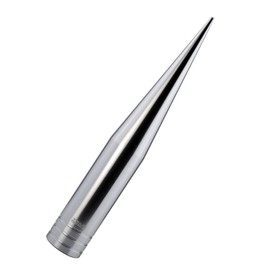 TRUE SPIKE FAT SPIKE SILVER ANTENNA in Heavy Gauge CNC Machined Billet Aluminum Short Compatible with Dodge Ram 1500 2500 3500 09-19 2009-2019