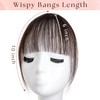 Clip in Bangs 100% Real Human Hair Extensions Wispy Bangs