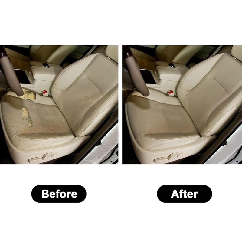 Priprilod Tan Perforated Leather Driver Side Bottom Replacement Seat Cover