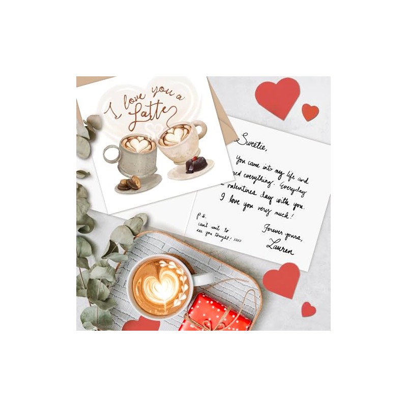 Valentines Day Card - Love You a Latte