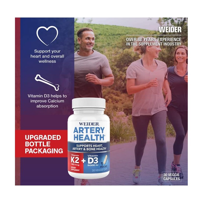 Weider Artery Health for Heart, Immune and Bone Support with