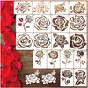 Rose Stencils for Painting Small Rose Floral Template Flower Paint