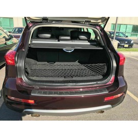 EACCESSORIES EA Rear Trunk Organizer Cargo Net for Infiniti EX35 EX37 QX50 2008-2017 - Envelope Style Cargo Net for SUV - Premium Mesh Car Trunk Organizer Vehicle Carrier Storage–Compatible with EX35