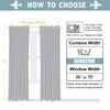 ChrisDowa 100% Blackout Curtains for Bedroom with Black Liner, 2