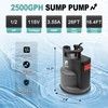 FLUENTPOWER 1/2HP Submersible Sump Pump 2500GPH Utility Water Pump, Auto/Manual