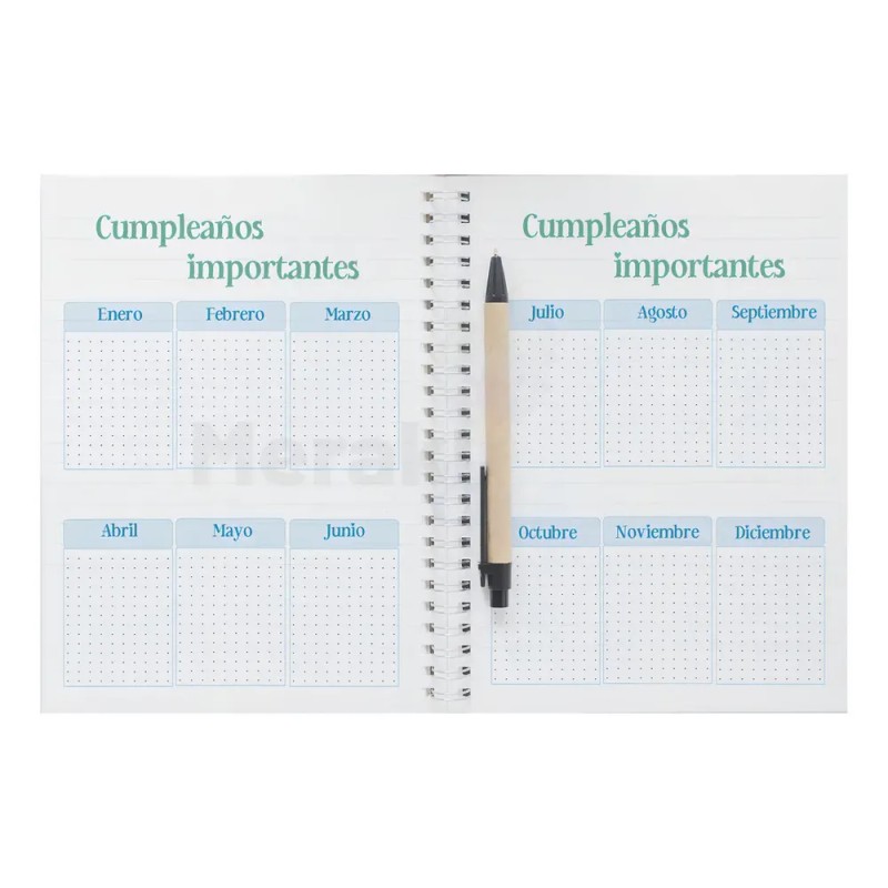 Agenda 2025 Dentista Diaria Medio Oficio Personalizada Portada Blanco Dentista