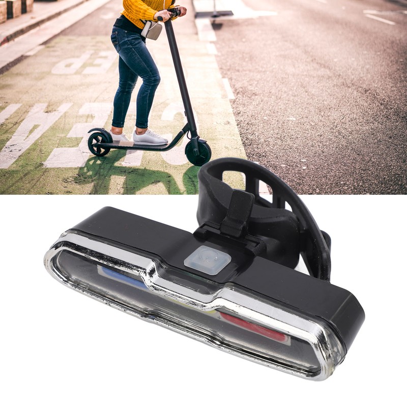 Bike Tail Light 3 Colors Waterproof USB Rechargeable Bike Rear