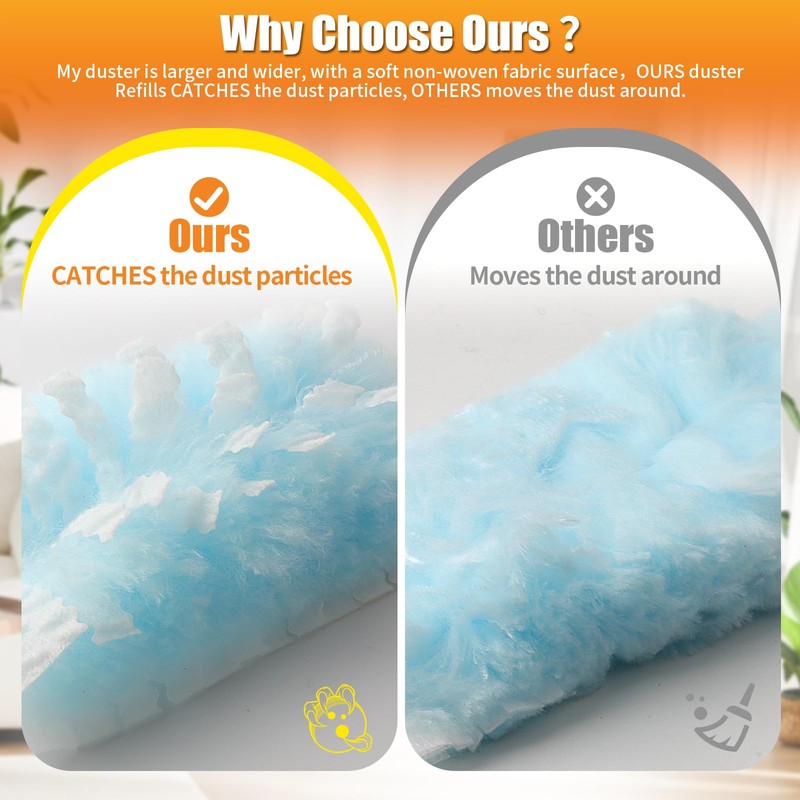 Swilsweep 80 Count Duster Refills with 1 Short Handle &
