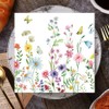 Pack of 40 Napkins Flowers Spring Napkins Summer Flower Meadow