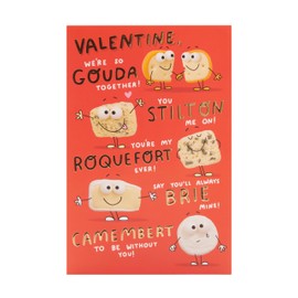 UK Greetings Valentine's Day Card For Him/Her/Boyfriend/Girlfriend/Husband/Wife/Partner - Cheese Design