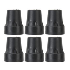 Punta de bastón para Caminar, 6 Piezas Bastones de Caminata Antideslizantes Cubierta de Extremo Accesorio de Punta para bastón Almohadillas Inferiores para Bastones de Caminata
