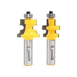 Tongue and Groove Router Bits Set Flooring 2 Bit Flooring 1/2-Inch Shank Yonico 15230