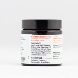 Marigold Ointment 90 g - Natural Cosmetics Ointment for the Care of Dry, Rough and Cracked Skin - in Glass