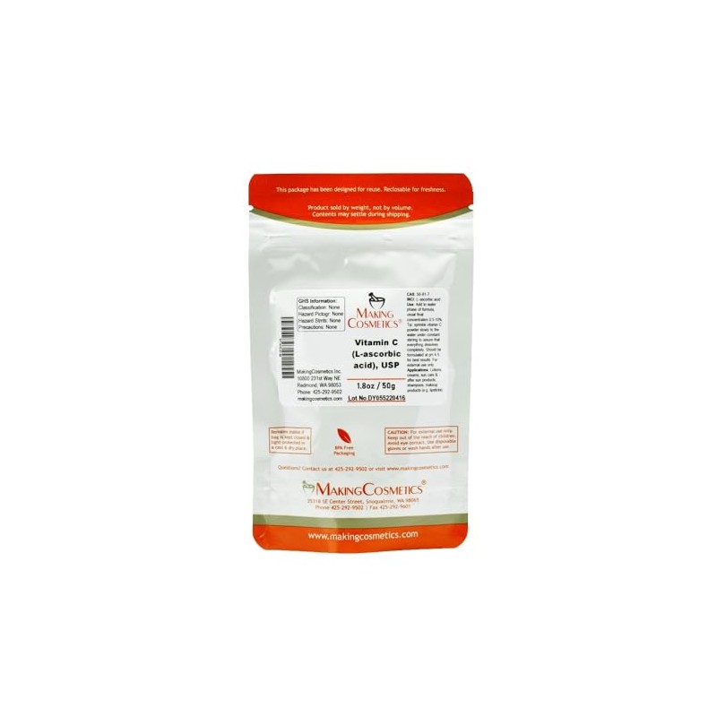 MakingCosmetics - Vitamin C Powder, USP-Grade (L-ascorbic Acid) - 1.8oz