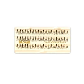 12 Pestañas de Cabello Natural Remy BLOOM 3x3 Mediana