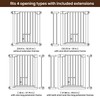 Mumeasy 36" High Extra Tall Baby Gate with Cat Door,