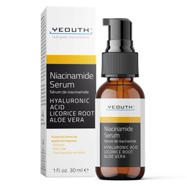 YEOUTH Serum Facial con Niacinamida 10 cido Hialurnico, Aloe Vera y suero facial con raz de regaliz, Serum Acido Hialuronico - Hidratante Facial,...  