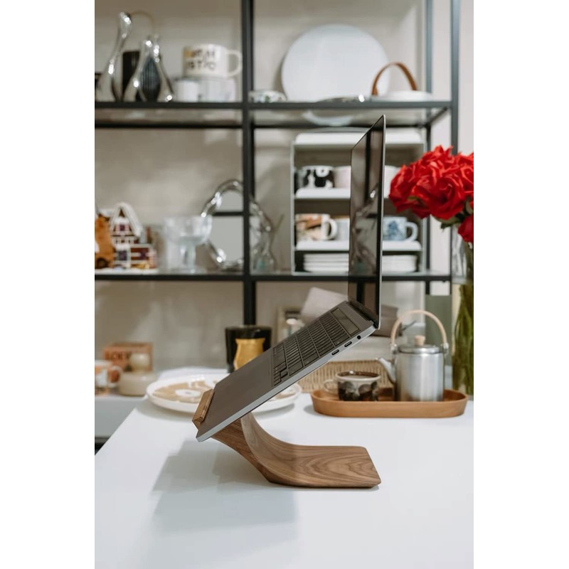 KASDON Laptop Stand, Laptop Stand, Ergonomic Design, Improves Posture, Relieves