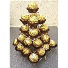 Super Cool Creations Square Chocolates Rocher Display Stand, Small - 5 Tier