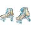 GEM QUAD ROLLER SKATES - Holographic Blue, Size 3-6