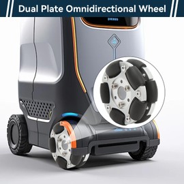 HERCHR Double Row Multi-Directional Wheels 60mm Robot Omni Wheel Robot Omni Wheel Replacement for BromptoFolding Bike & Electric Bicycle Omni-Direction Roller Replacement Accessories