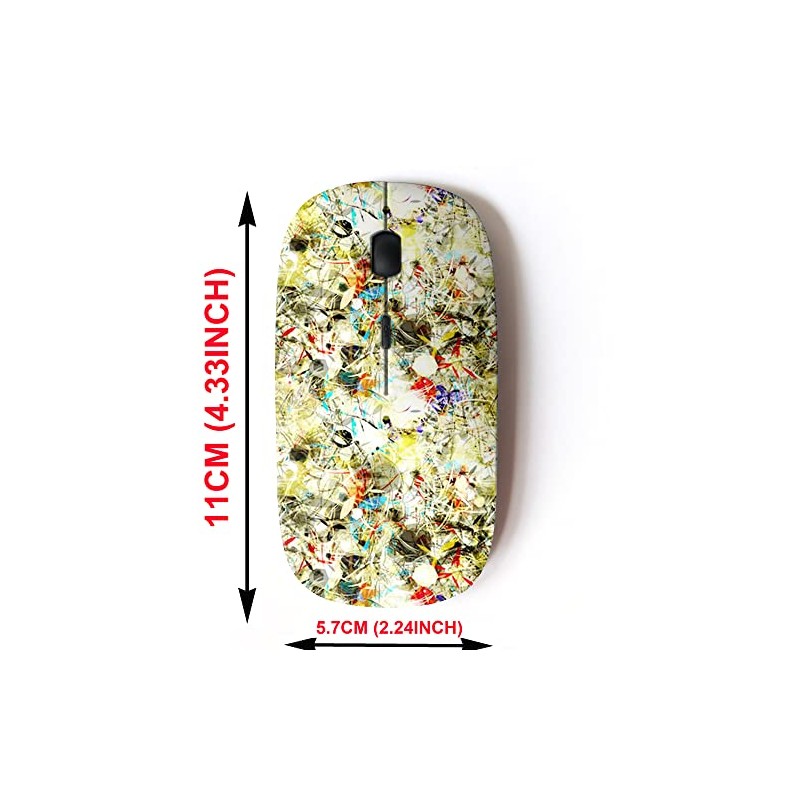 CJCBROES 2.4G Wireless Mouse with Cute Pattern Design for All