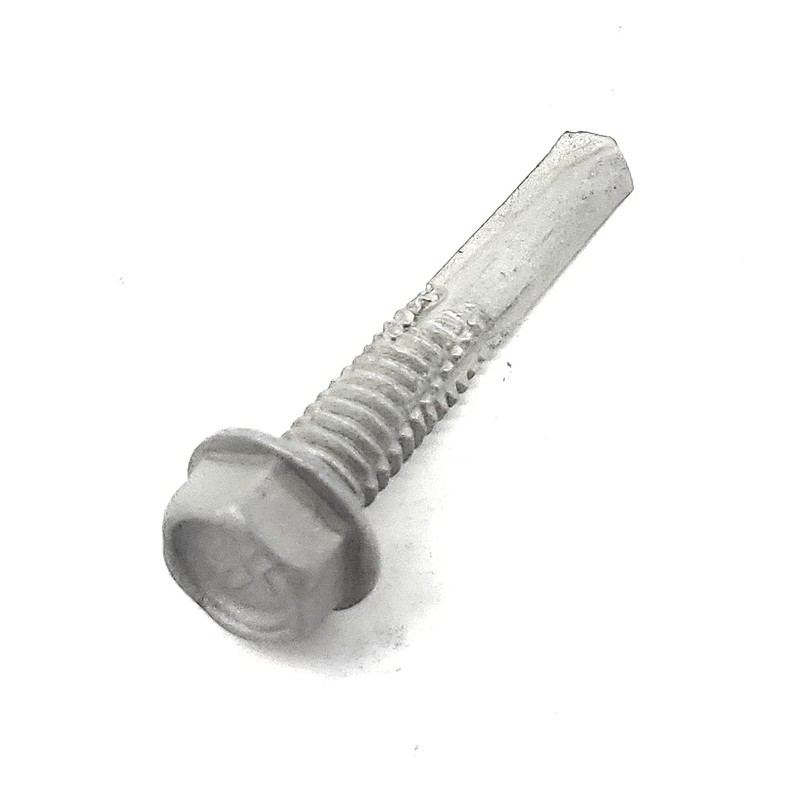 Hex Self Drill Screw 12-24 x 1-1/4" Exterior Coated #5