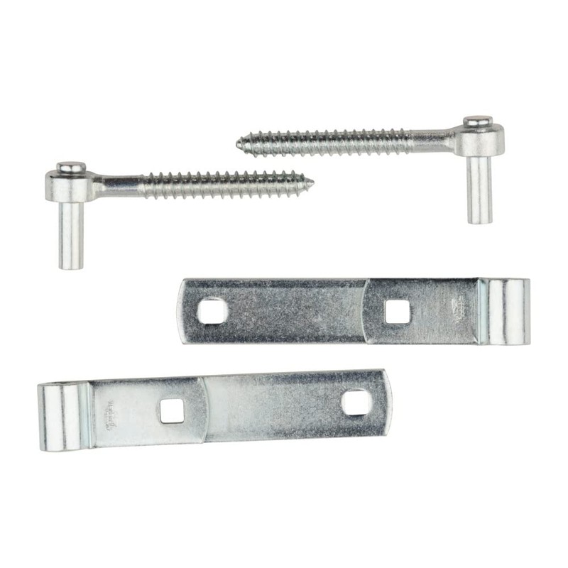 National Hardware N130-005 290BC Screw Hook/Strap Hinges in Zinc plated,