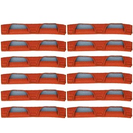12 Pcs Hard Hat Sweatband 25x9.5CM Welding Brown Sweatband Hard Hat Headbands for Welding Helmets Cycle Ricing Hard Hat Cotton Hard Hat Liner