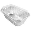 Handi-Foil 1 lb. Aluminum Foil Small Mini-Loaf Bread Pan w/Clear