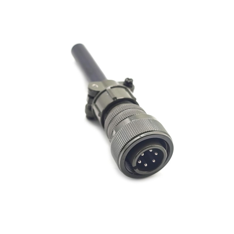 MS3106A14S-6P Industrial Circular Connector, MIL-DTL-5015 Series Threaded Connector 6 Pin