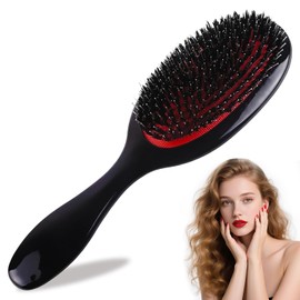 1pcs Paddle Hair Extension Brush – Anti-Static Detangling Brush for Wigs, Hairpieces, Natural Hair – Massage Scalp, Reduce Breakage – Loop Bristle for Wet & Dry Hair Care and Styling