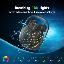 DOSS True Wireless Bluetooth Earbuds, Bluetooth Earbuds with Touch Control, Bluetooth 5.0, 60ms Low Latency, 24H Playtime, IPX5 Sweatproof, in-Ear Earphones for Music, Game - Grey