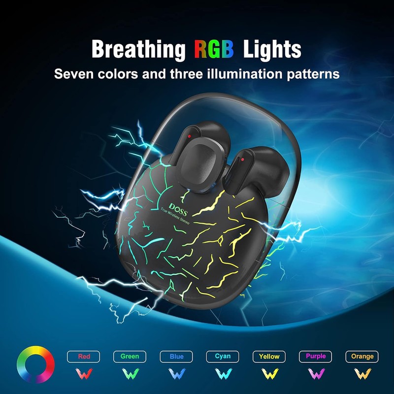 DOSS True Wireless Bluetooth Earbuds, Bluetooth Earbuds with Touch Control,