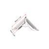 sourcing map Metal Book Corner Protectors Edge Cover Guard 30