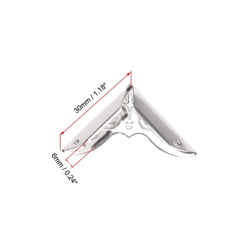 sourcing map Metal Book Corner Protectors Edge Cover Guard 30