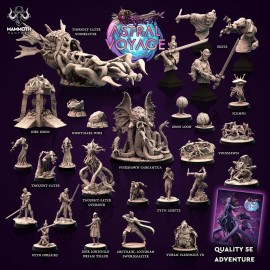 3D Resin Printed Plumph Alien Mind Flayer Astral Dungeons and Dragons D&D DnD 28mm miniature mini