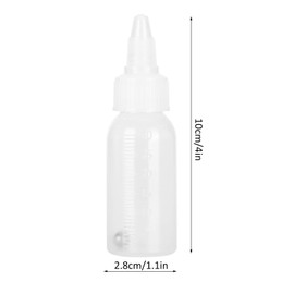 10Pcs Paint Bottle, 30ml Empty Paint Bottle Squirt Pigment Condiment Container with Scale Dispensing Bottles for Arts and Crafts, Paint