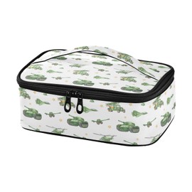 IHCVHQX Lunch Bag for Men Women Military Truck Tank Gun Helicopter Insulated Lunch Box Reusable Cooler Tote Bag for Work Picnic Camping