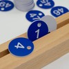 Blue Plastic Engraved Number Plates without Key Rings 1-100