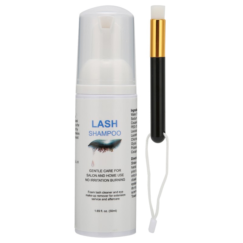 50ml Eyelash Shampoo Mild False Eyelash Grafting Extension Shampoo Cleaning