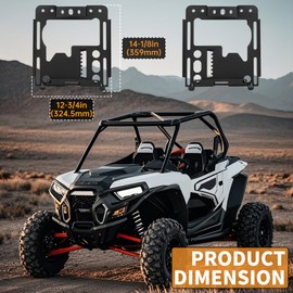 KUAFU Seat Mounts Compatible with 2014 - 2022 Polaris RZR 1000 XP / 1000 XP Crew / RZR XP 4 1000/ RZR XP 1000 Seat Lowering Bases Mounting Brackets Front to Back Adjustability Steel 2Pcs
