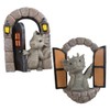 Kisangel 2pcs Resin Dragon Garden Decoration Resin Dragon Statue Outdoor