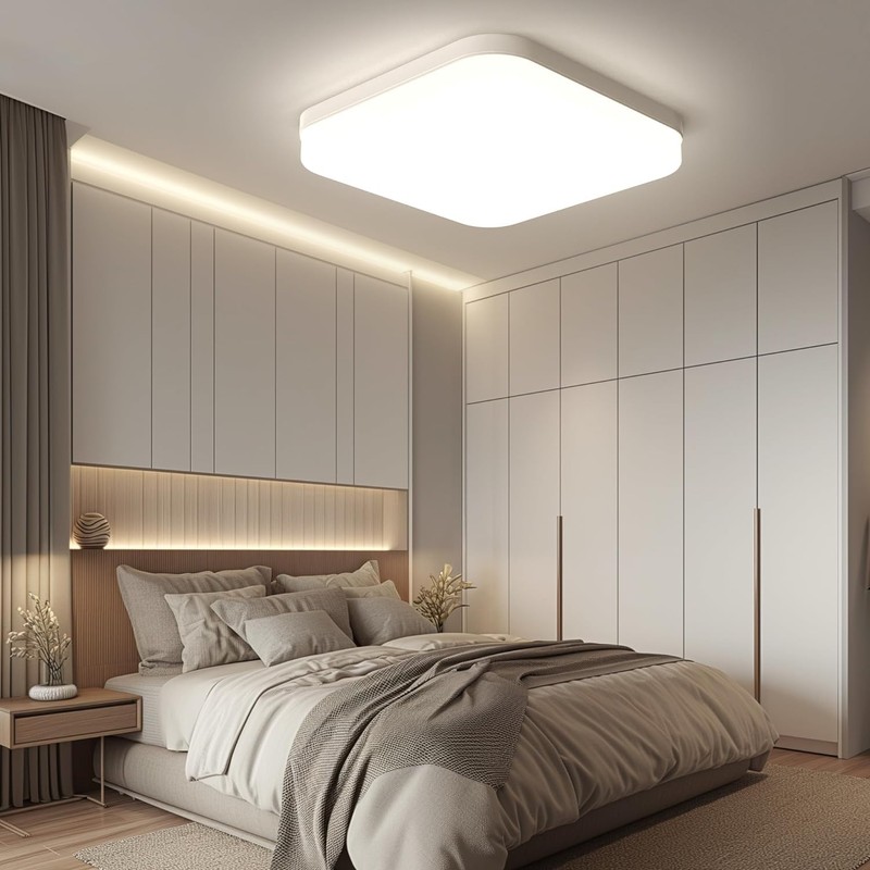 EASY EAGLE LED Ceiling Light Square: 4000 K Ceiling Light