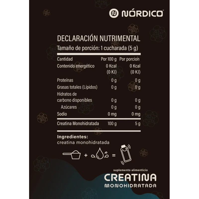 Nórdico® - Creatina Monohidratada, Alta Pureza, 450 Gramos.