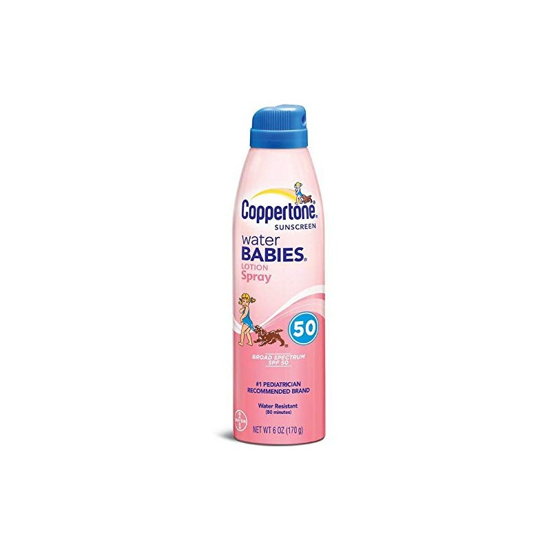 Coppertone Water Babies Quick Cover Sunscreen Lotion Spray, SPF 50,