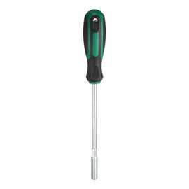 sourcing map Metric Nut Driver 5.5mm Dia 150mm Round Shank CR-V 6 Point Hex Hexagon Socket Wrench Screwdriver with Non-Slip Handle for Tightening and Loosening Fasteners