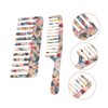 SAFIGLE 2Pcs Wide Tooth Hairdressing Comb Smooth Combs for Home