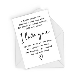 Rib ticklerz - Cute Love Card Anniversary Valentine's Birthday Cards For Boyfriend Girlfriend Husband Wife Sentimental Cards For Him Her I Love You Gifts - CD679
