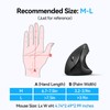 TECKNET Ergonomic Mouse, Wireless Bluetooth Vertical Mouse, 4800 DPI Silent